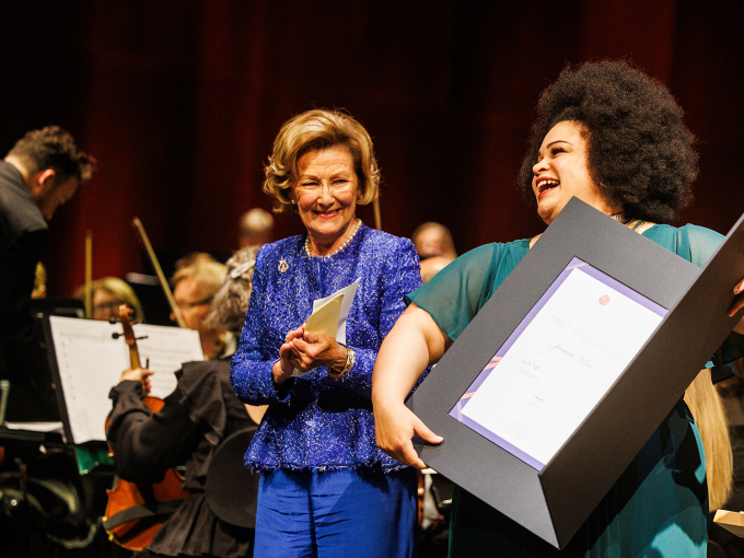 The contralto Jasmin White was the winner of the Queen Sonja Singing Competition 2023. Photo: Per Ole Hagen / QSSC